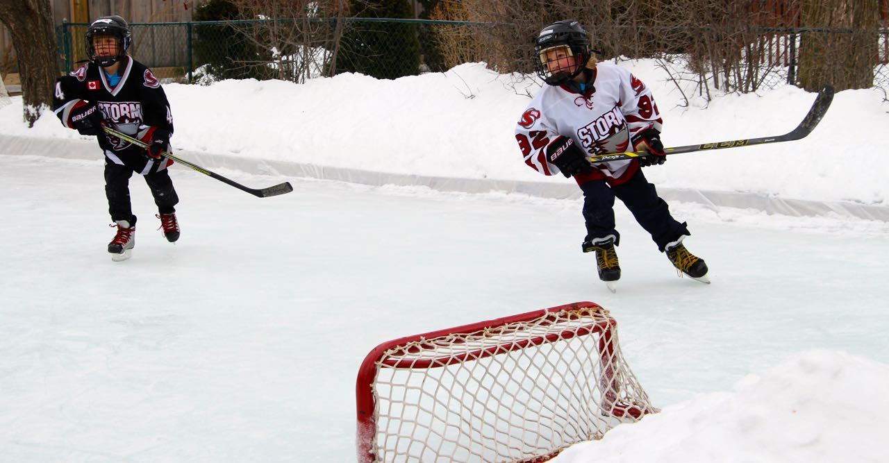 Pond Hockey Net 3 x 1ft backyard rink